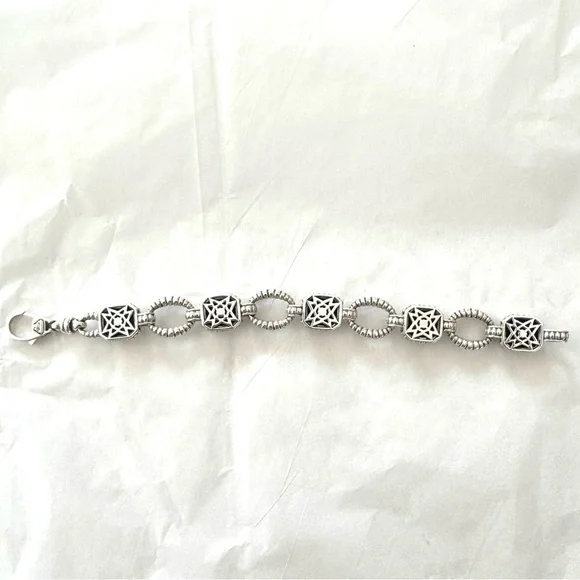 LAGOS Sterling Silver Rocks Station Link Bracelet - Picture 8 of 11